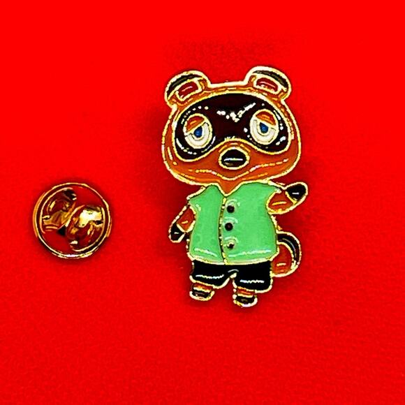 Tom Nook Inspired Animal Crossing Pin Brooch - Picture 1 of 2